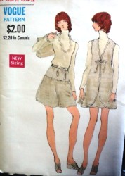 7777 VOG KNITS/CROCHET FABRIC LONG A-VEST,SHORT SKIRT PATTERN 10